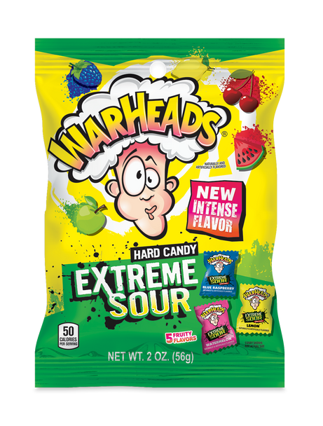 Warheads, Extreme Sour Hard Candy, 2 oz. (12 Count)