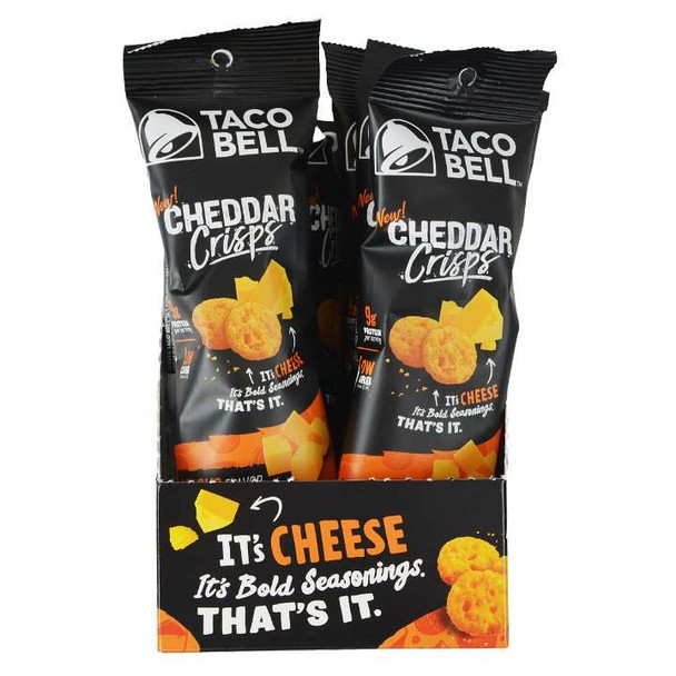 Taco Bell, Nacho Cheddar Crisps, .7 oz. (48 Count)
