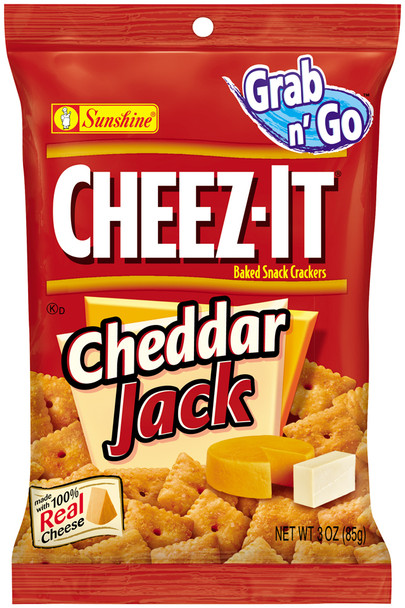 Cheez-It, Cheddar Jack, 3.0 oz. Bag (1 Count)