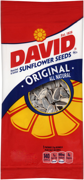 David's Sunflower Seeds, Original, 1.75 oz. Bag (1 Count)