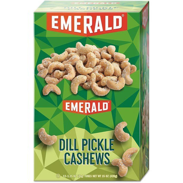 Emerald Nuts, Cashews Dill Pickle, 1.25 oz. Bag (12 Count)