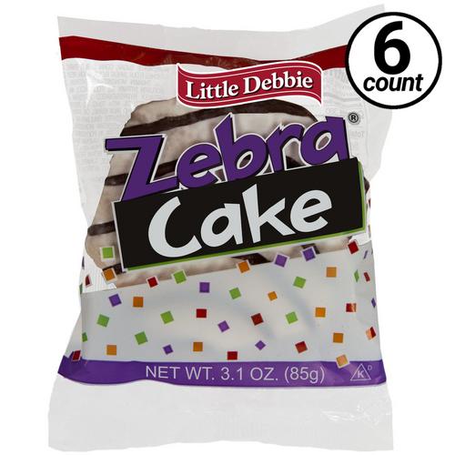 Little Debbie, Zebra Cakes, 3.1 oz. (6 Count) RocketDSD