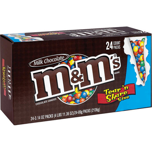 M&M'S Milk Chocolate Candy, Share Size - 3.14 Oz Bag