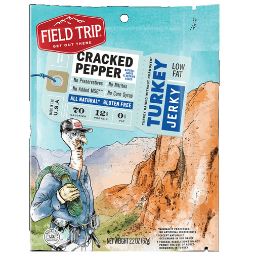 field trip cracked pepper all natural turkey jerky