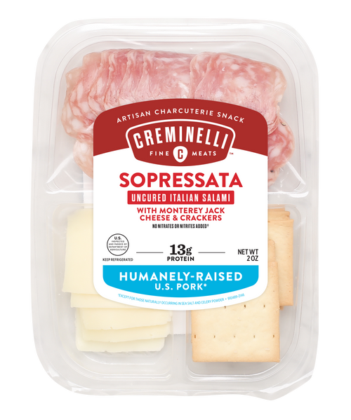 Creminelli Sopressata, Monterey Jack & Cracker, 2.0 oz. Box (12 count ...