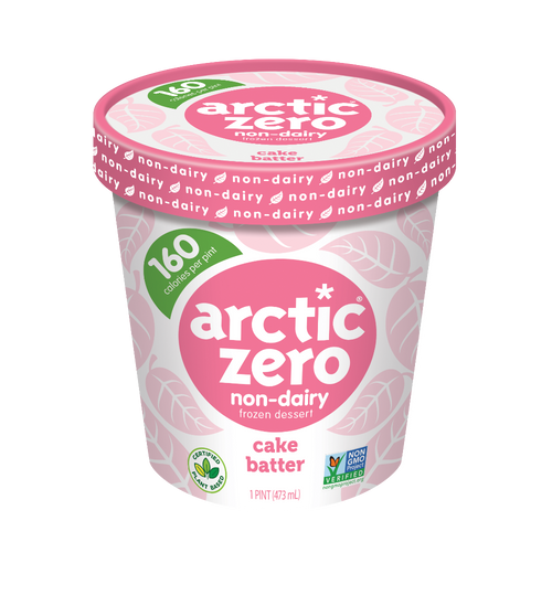 Arctic Zero, NonDairy Desserts, Cake Batter Pint (1 Count) RocketDSD