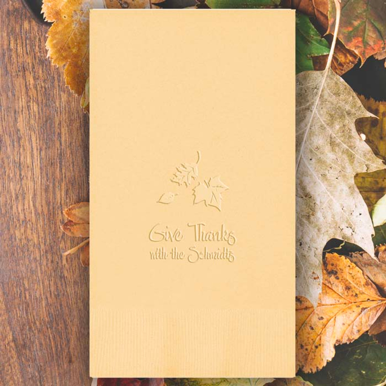 fall personalized guest towels embossed 100 set