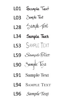 Family Honor List with Holder - Lettering Styles