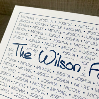 Family Pride Tony Oversized Fold Notes - Raised Ink Stationery (EG4260) - Close Up Family Pride Tony Oversized Fold Notes - Raised Ink Stationery (EG4260) - Close Up