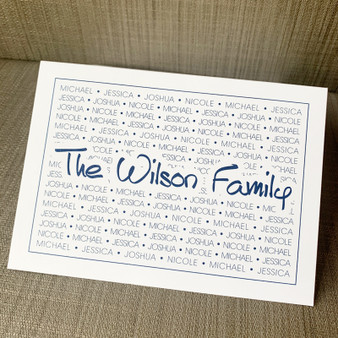 Family Pride Tony Oversized Fold Notes - Raised Ink Stationery (EG4260) - Live Sample Family Pride Tony Oversized Fold Notes - Raised Ink Stationery (EG4260) - Live Sample