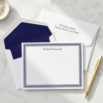 Colony Personalized Flat Cards - Raised Ink Stationery - EG8075 - StationeryXpress.com example 2
