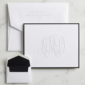 Monogrammed Embossed Stationery - EG2722 | StationeryXpress