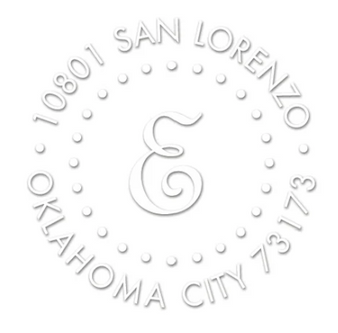 Circle Dots Personalized Monogrammed Embosser Set or Clip Only - StationeryXpress - TD6904 Circle Dots Personalized Monogrammed Embosser Set or Clip Only - StationeryXpress - TD6904