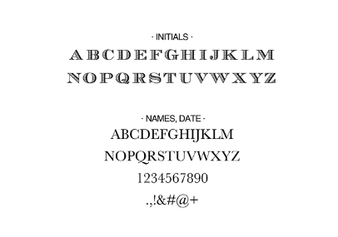 Lined Personalized Self-Inking Wedding Stamp Fonts Lined Personalized Self-Inking Wedding Stamp Fonts