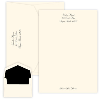 Personalized Script Letter Sheets - Raised Ink - 25/Set (EG1130)