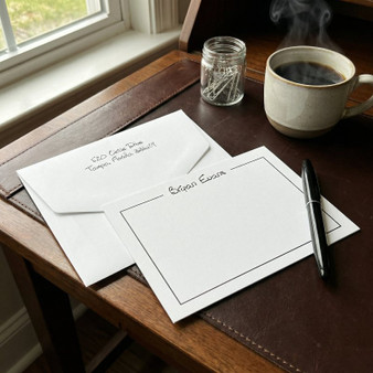 Honor Thank You Card Raised Ink Stationery With Raised Inset Border EG1960 StationeryXpress.com -2