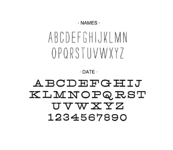 Accent Save The Date Personalized Self-Inking Wedding Stamp (TD1036) - Font Styles Accent Save The Date Personalized Self-Inking Wedding Stamp (TD1036) - Font Styles