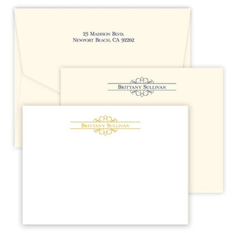 Artistic Flair Flat Cards - Raised Ink Stationery (EG8003)