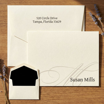 Ocean Flat Cards - Raised Ink Stationery (EG8008) - StationeryXpress