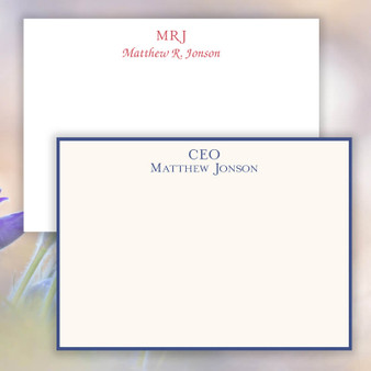 Sicily Flat Cards - Raised Ink Stationery (EG8009) Sicily Flat Cards - Raised Ink Stationery (EG8009)