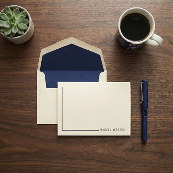 Bravado Corner Flat Cards Raised Ink Stationery EG8013 StationeryXpress.com -1