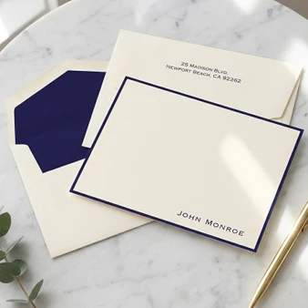 Calle Name Flat Cards - Raised Ink Stationery | EG8017 | StationeryXpress photo 2