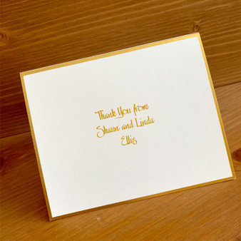 Gold Foil Outline Fold Notes - Raised Ink Text - Foil-Pressed Border - EG7449 | StationeryXpress Gold Foil Outline Fold Notes - Raised Ink Text - Foil-Pressed Border - EG7449 | StationeryXpress