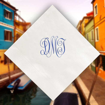 Verona Monogrammed Personalized Napkins - Foil Pressed - 100/Set - StationeryXpress.com  Verona Monogrammed Personalized Napkins - Foil Pressed - 100/Set - StationeryXpress.com