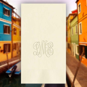 Verona Monogrammed Personalized Guest Towels - Embossed - 100/Set - StationeryXpress.com Verona Monogrammed Personalized Guest Towels - Embossed - 100/Set - StationeryXpress.com