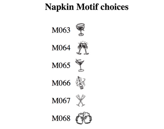 Times Square Personalized Guest Towels - Foil Pressed - 100/Set - (NX189) - Motif Choices - StationeryXpress.com