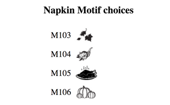 Fall Personalized Napkins - Foil Pressed - 100/Set - (NX106) - Motif Choices - StationeryXpress.com Fall Personalized Napkins - Foil Pressed - 100/Set - (NX106) - Motif Choices - StationeryXpress.com