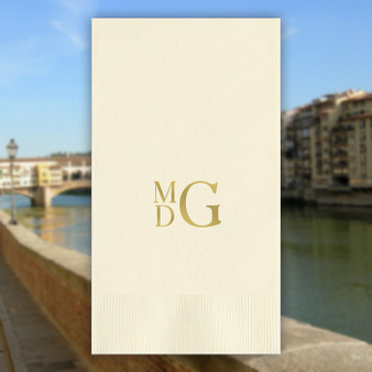 Florence Monogrammed Personalized Guest Towels - Foil Pressed - 100/Set - StationeryXpress.com  Florence Monogrammed Personalized Guest Towels - Foil Pressed - 100/Set - StationeryXpress.com