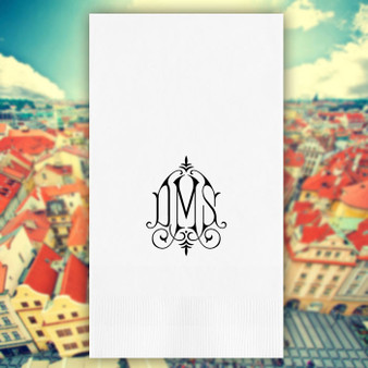 Prague Monogrammed Personalized Guest Towels - Foil Pressed - 100/Set - StationeryXpress.com Prague Monogrammed Personalized Guest Towels - Foil Pressed - 100/Set - StationeryXpress.com