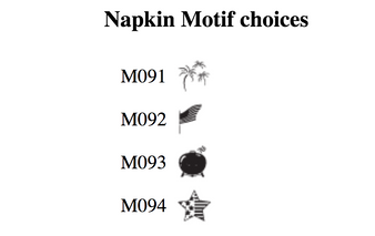 Independence Day Personalized Napkins - Foil Pressed - 100/Set - (NX126) - Motif Choices - StationeryXpress.com