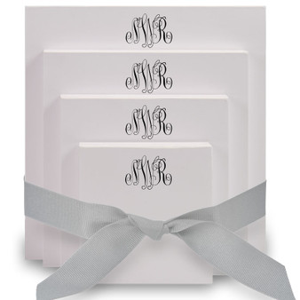 Del Mar Monogrammed 4-Tablet Set - White - 10 Monogram Styles (EG6522) Del Mar Monogrammed 4-Tablet Set - White - 10 Monogram Styles (EG6522)