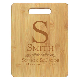 Couples Personalized Cutting Board - Engraved (EG4026) - Vertical
