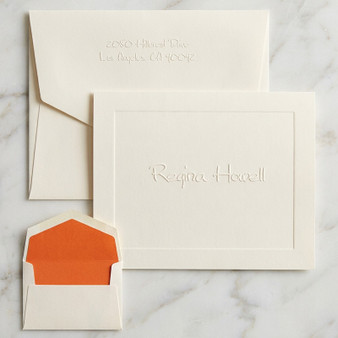 Panama Fold Notes - Embossed Stationery (EG7079) StationeryXpress