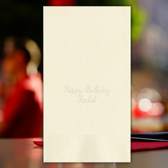Chessington Wedding Personalized Guest Towel Napkins - Embossed - 100/Set - StationeryXpress.com Chessington Wedding Personalized Guest Towel Napkins - Embossed - 100/Set - StationeryXpress.com