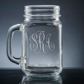 Aroma Monogrammed Wine Glass with Stem - Personalized Drinkware, EG9402