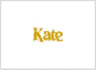 Kids whimsical Font Note - Gold Raised Ink - Kids Personalized Stationery EG5310 | StationeryXpress.com