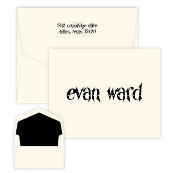 Kids Glee Personalized Folded Note - Raised Ink - Kids Personalized Stationery EG5313 | StationeryXpress.com