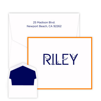 Kids Smiley Font Personalized Folded Note - Raised Ink - Kids Personalized Stationery EG5314 | StationeryXpress.com Kids Smiley Font Personalized Folded Note - Raised Ink - Kids Personalized Stationery EG5314 | StationeryXpress.com
