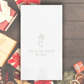 Christmas Personalized Guest Towels - Embossed - 100/Set - StationeryXpress.com Christmas Personalized Guest Towels - Embossed - 100/Set - StationeryXpress.com