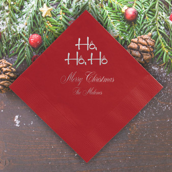 Santa Personalized Napkins - Foil Pressed - 100/Set - StationeryXpress.com  Santa Personalized Napkins - Foil Pressed - 100/Set - StationeryXpress.com