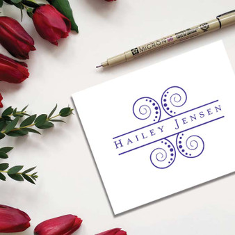 Geneva Personalized Thank You Fold Notes Fancy New Design - Raised Ink Stationery  EG9014 | StationeryXpress.com Geneva Personalized Thank You Fold Notes Fancy New Design - Raised Ink Stationery  EG9014 | StationeryXpress.com