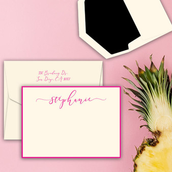 Bella Luna Personalized Flat Cards - EG9016 - StationeryXpress Bella Luna Personalized Flat Cards - EG9016 - StationeryXpress