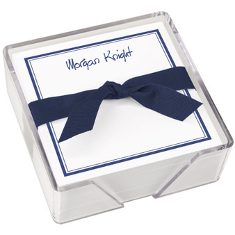 Santa Monica Memo Squares - White with Holder - EG6531 | StationeryXpress