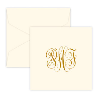 From The Desk Of Personalized Flat Cards - Raised Ink Stationery