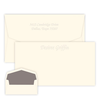 Fancy Design Long Flat Cards - Embossed Stationery (EG5006-L) Fancy Design Long Flat Cards - Embossed Stationery (EG5006-L)