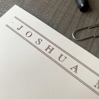 Caslon Design Oversized Flat Cards - Raised Ink Stationery (EG8085-O) - Close Up Caslon Design Oversized Flat Cards - Raised Ink Stationery (EG8085-O) - Close Up